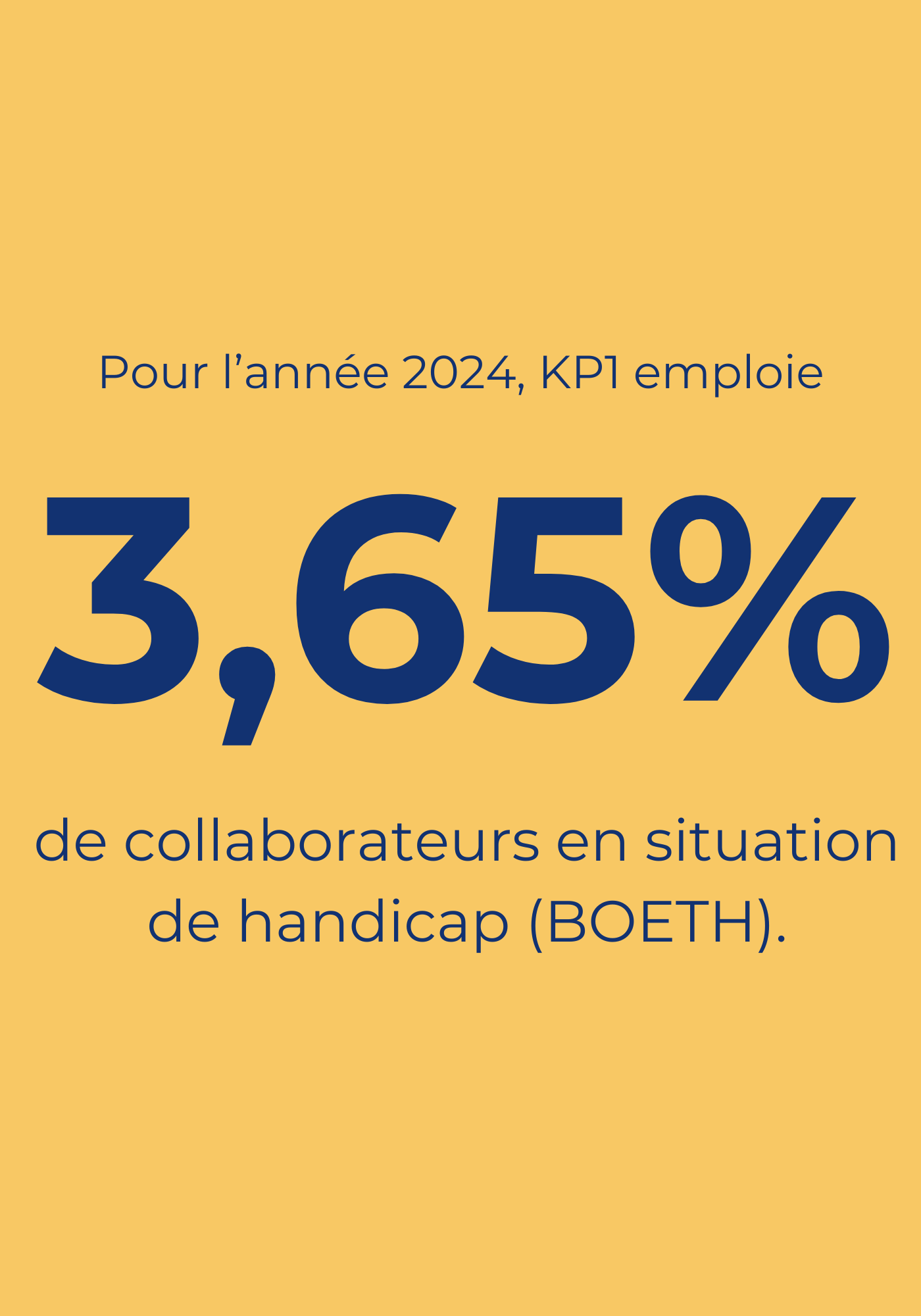 L'emploi des personnes en situation d'handicap chez KP1.