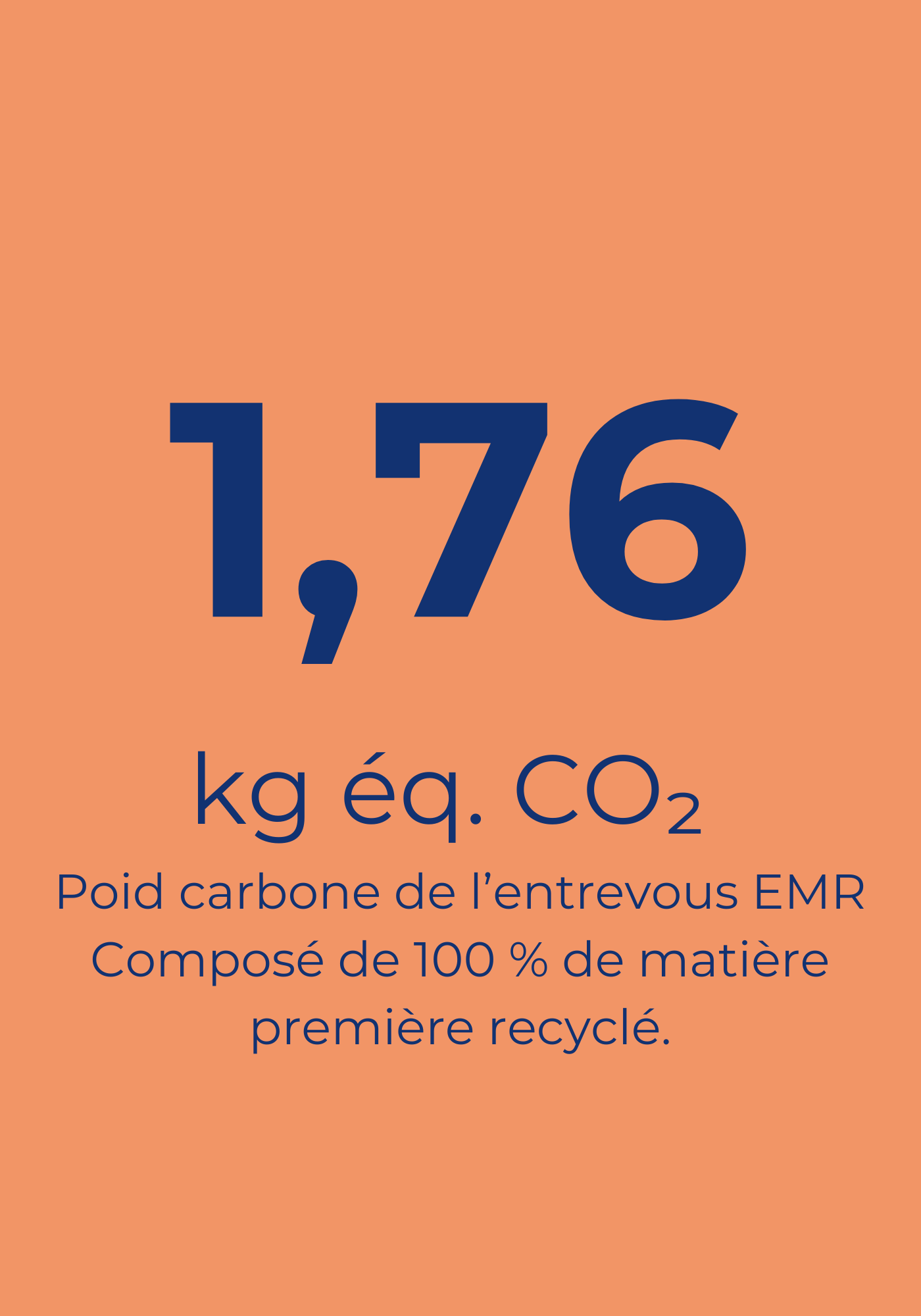 Poids carbone de l'entrevous EMR KP1