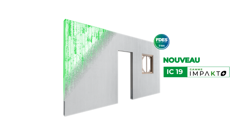 Le Prémur IMPAKT+ IC19 : la performance bas carbone pour vos murs à coffrage intégré