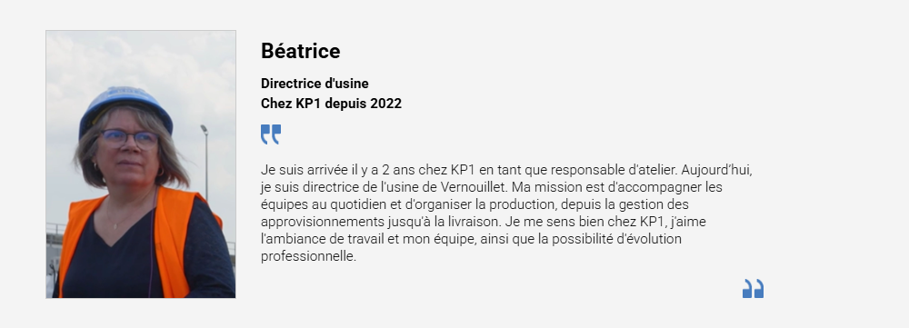 Témoignage Industrie au féminin KP1