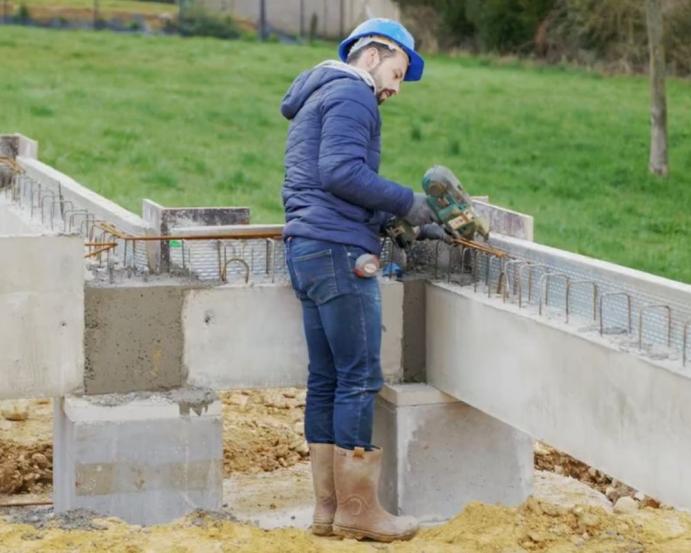 Pose des aciers - soubassement BASIK KP1