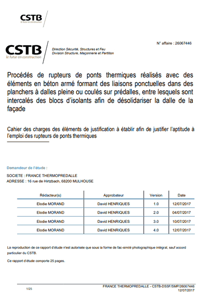 Rapport CSTB