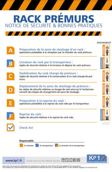 Rack Prémurs - notice de sécurité et bonnes pratiques