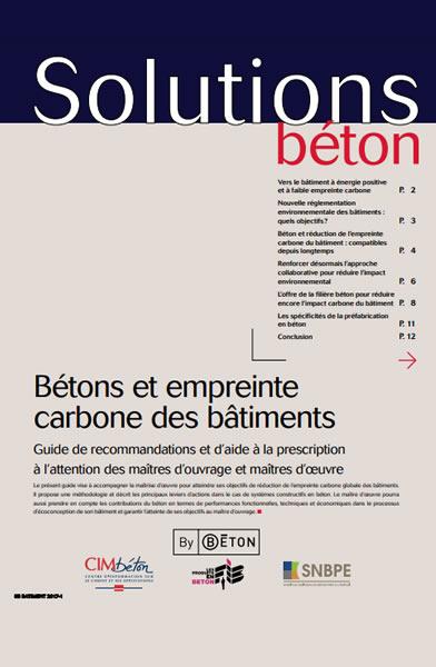 Guide Bétons et empreinte carbone des bâtiments