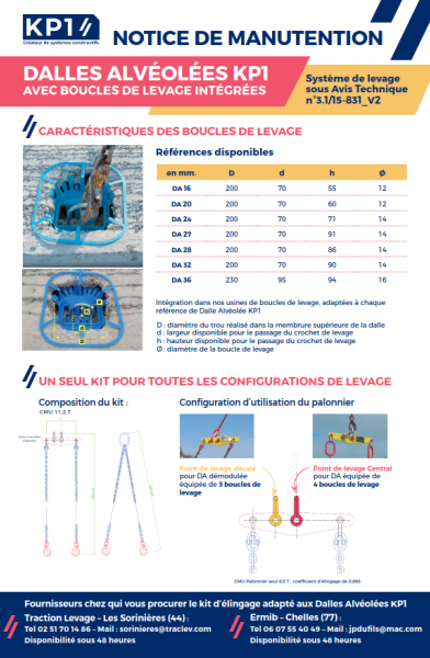 Vignette notice DA boucles de levage