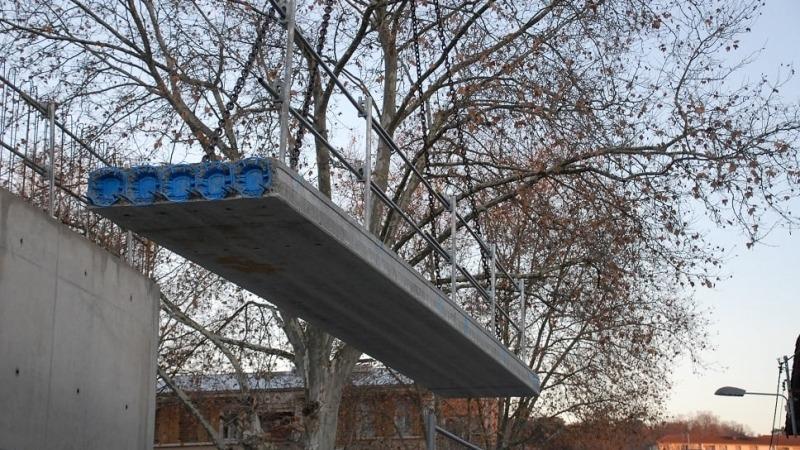 plancher dalle alveolee beton de profil KP1