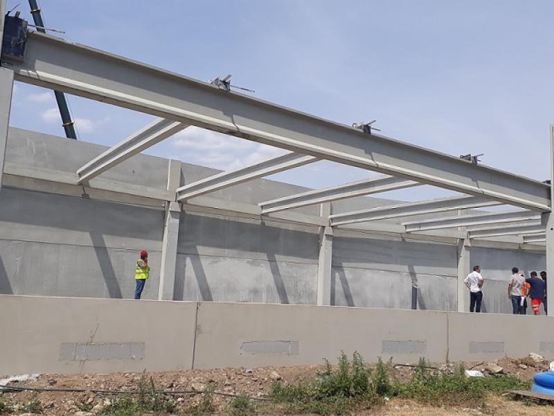 Construction du centre commercial Guignard à Alès