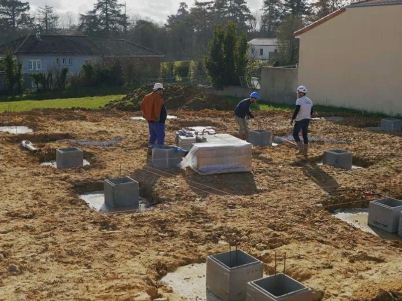 Soubassement de maison individuelle