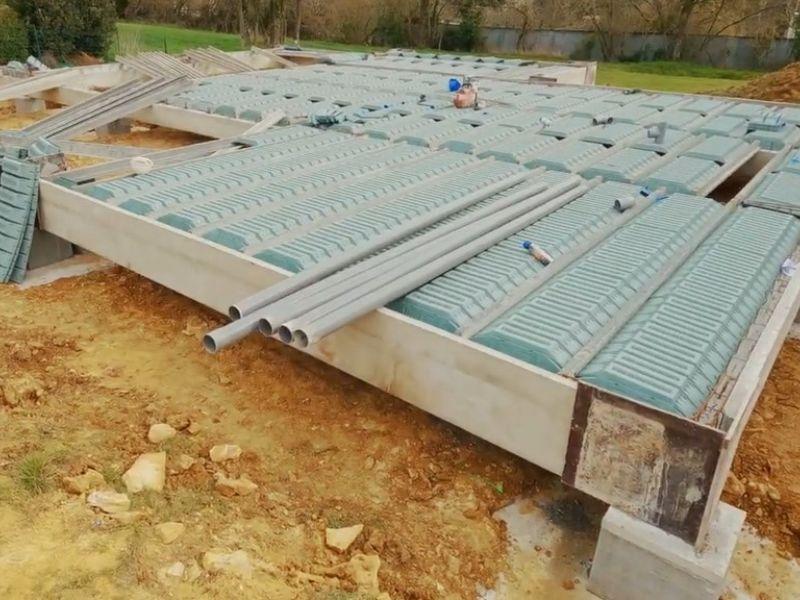 Soubassement de maison individuelle